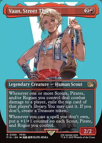 Vaan, Street Thief 390, carta de Magic: The Gathering de Final Fantasy
