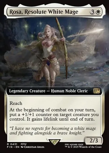 Rosa, Resolute White Mage 431, carta de Magic: The Gathering de Final Fantasy