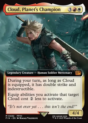 Cloud, Planet's Champion 482, carta de Magic: The Gathering de Final Fantasy