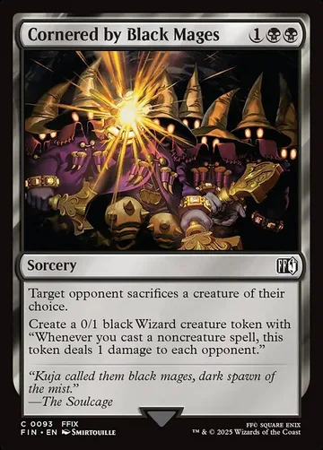 Cornered by Black Mages 93, carta de Magic: The Gathering de Final Fantasy