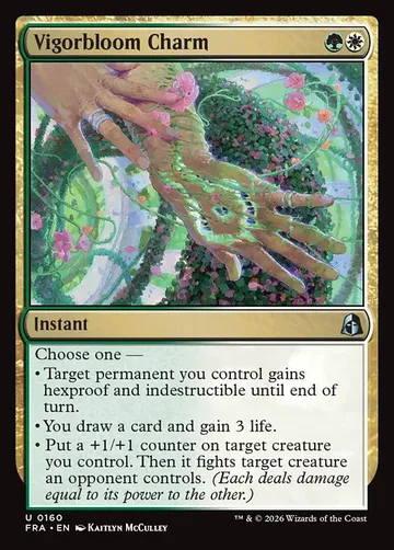 Vigorbloom Charm 160, carta de Magic: The Gathering de Reality Fracture