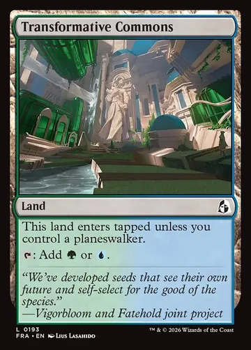 Transformative Commons 193, carta de Magic: The Gathering de Reality Fracture