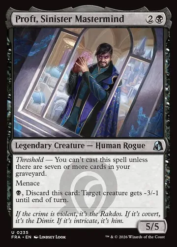 Proft, Sinister Mastermind