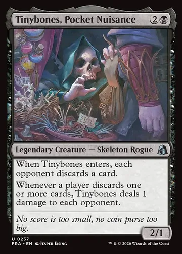 Tinybones, Pocket Nuisance 237, carta de Magic: The Gathering de Reality Fracture