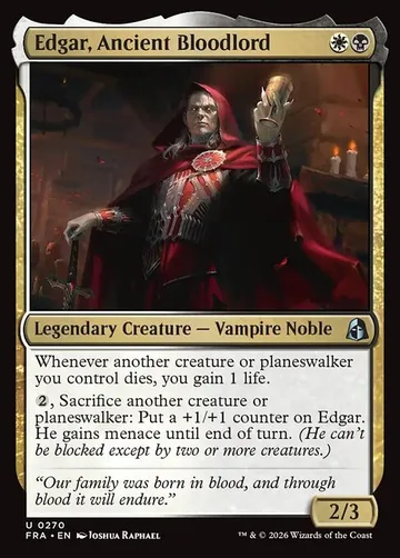 Edgar, Ancient Bloodlord 270