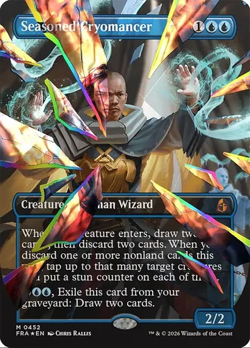 Seasoned Cryomancer 452, carta de Magic: The Gathering de Reality Fracture
