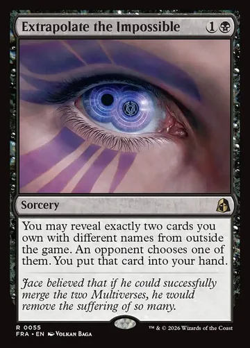 Extrapolate the Impossible 55, carta de Magic: The Gathering de Reality Fracture