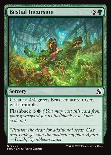 Bestial Incursion 98, carta de Magic: The Gathering de Reality Fracture