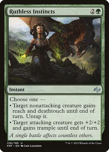 Ruthless Instincts 136, carta de Magic: The Gathering de Fate Reforged