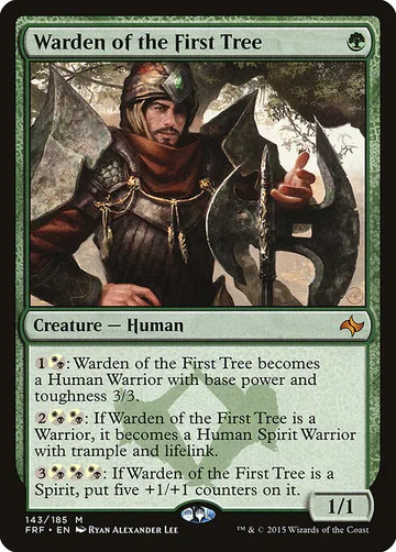 Warden of the First Tree 143, carta de Magic: The Gathering de Fate Reforged