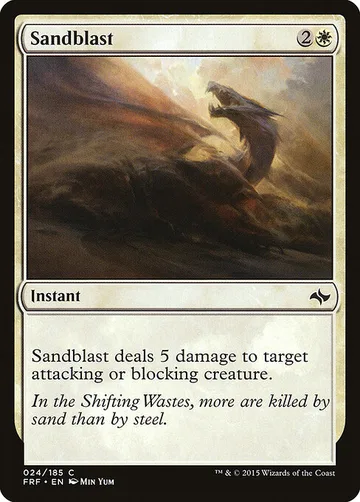 Sandblast 24, carta de Magic: The Gathering de Fate Reforged