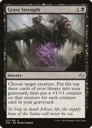 Grave Strength 71, carta de Magic: The Gathering de Fate Reforged