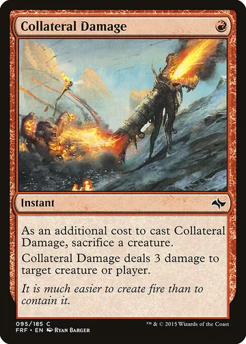 Collateral Damage 95, carta de Magic: The Gathering de Fate Reforged