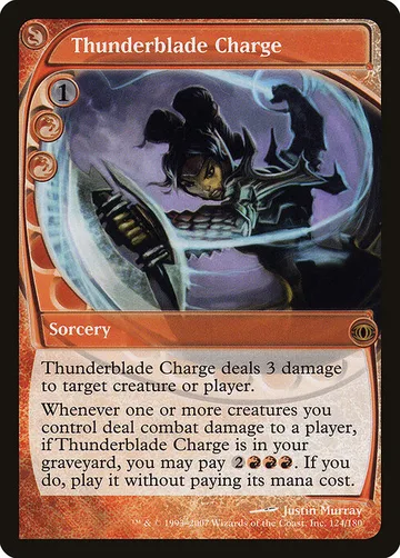 Thunderblade Charge 124, carta de Magic: The Gathering de Future Sight