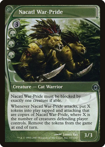 Nacatl War-Pride 147, carta de Magic: The Gathering de Future Sight