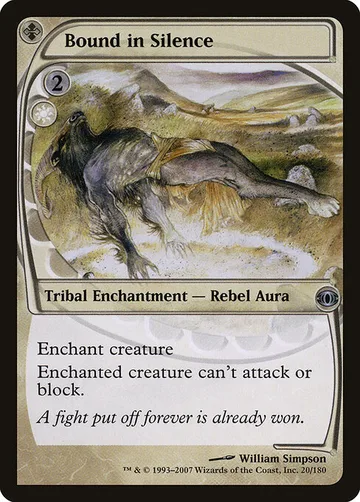 Bound in Silence 20, carta de Magic: The Gathering de Future Sight