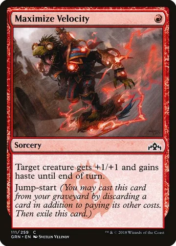 Maximize Velocity 111, carta de Magic: The Gathering de Guilds of Ravnica