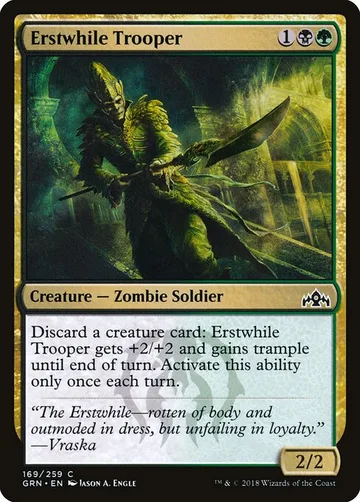 Erstwhile Trooper 169, carta de Magic: The Gathering de Guilds of Ravnica
