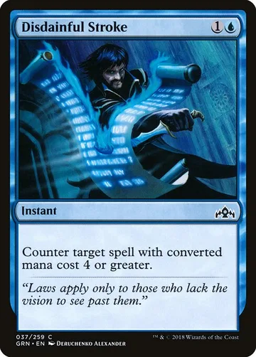Disdainful Stroke 37, carta de Magic: The Gathering de Guilds of Ravnica
