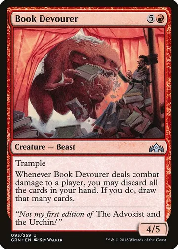 Book Devourer 93, carta de Magic: The Gathering de Guilds of Ravnica