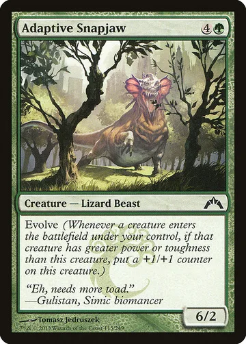 Adaptive Snapjaw 113, carta de Magic: The Gathering de Gatecrash