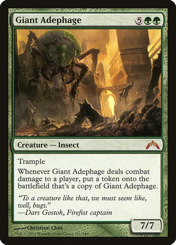 Giant Adephage 121, carta de Magic: The Gathering de Gatecrash
