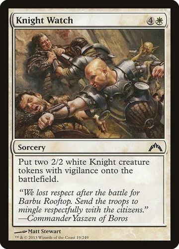 Knight Watch 19, carta de Magic: The Gathering de Gatecrash