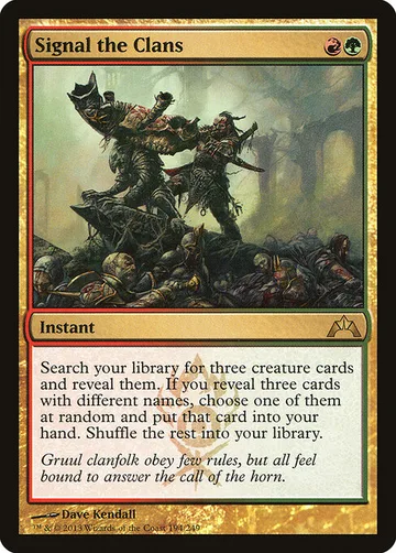 Signal the Clans 194, carta de Magic: The Gathering de Gatecrash