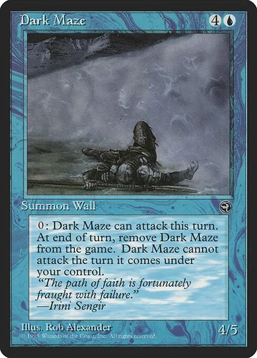Dark Maze 25a, carta de Magic: The Gathering de Homelands