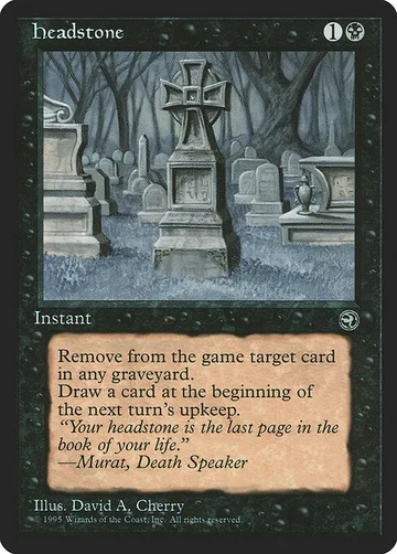 Headstone 52, carta de Magic: The Gathering de Homelands