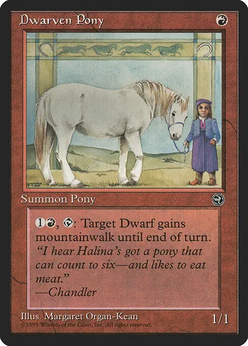 Dwarven Pony 70, carta de Magic: The Gathering de Homelands