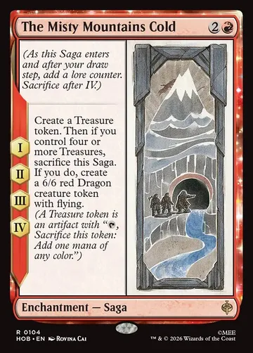 The Misty Mountains Cold 104, carta de Magic: The Gathering de The Hobbit