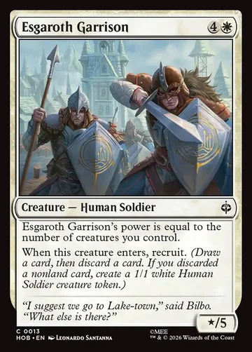 Esgaroth Garrison 13, carta de Magic: The Gathering de The Hobbit