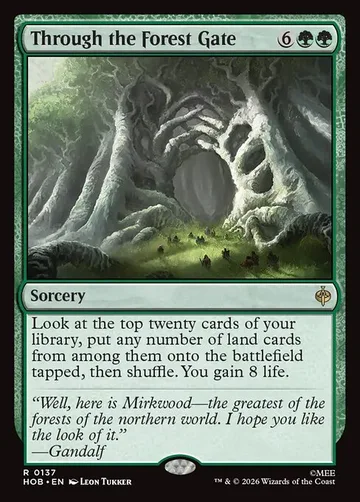 Through the Forest Gate 137, carta de Magic: The Gathering de The Hobbit