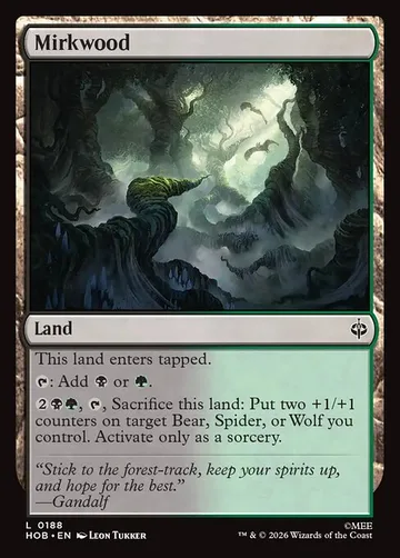 Mirkwood 188, carta de Magic: The Gathering de The Hobbit