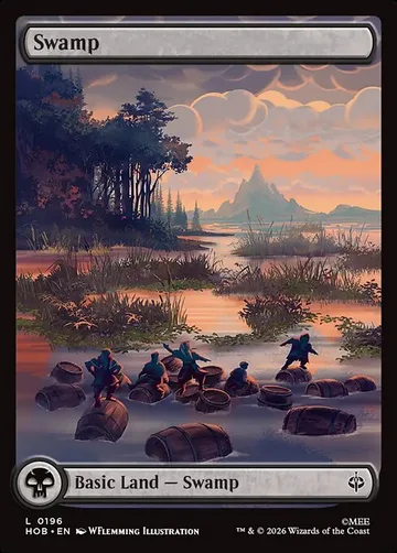 Swamp 196, carta de Magic: The Gathering de The Hobbit