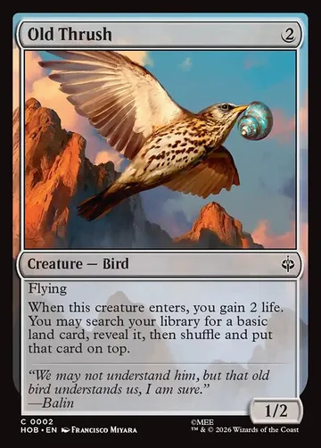 Old Thrush 2, carta de Magic: The Gathering de The Hobbit