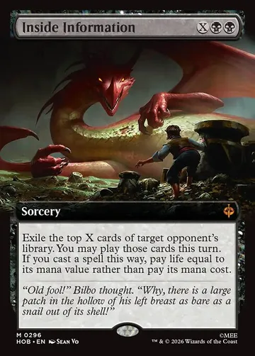 Inside Information 296, carta de Magic: The Gathering de The Hobbit