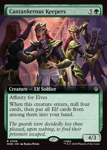 Cantankerous Keepers 306, carta de Magic: The Gathering de The Hobbit
