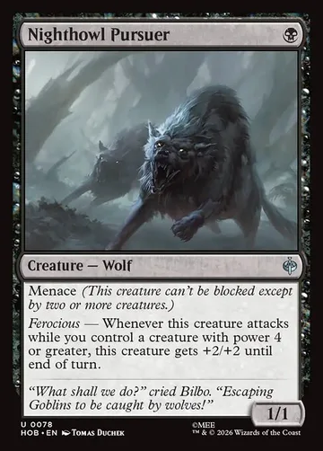 Nighthowl Pursuer 78, carta de Magic: The Gathering de The Hobbit