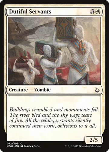 Dutiful Servants 12, carta de Magic: The Gathering de Hour of Devastation