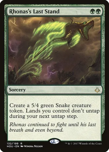 Rhonas's Last Stand 132, carta de Magic: The Gathering de Hour of Devastation