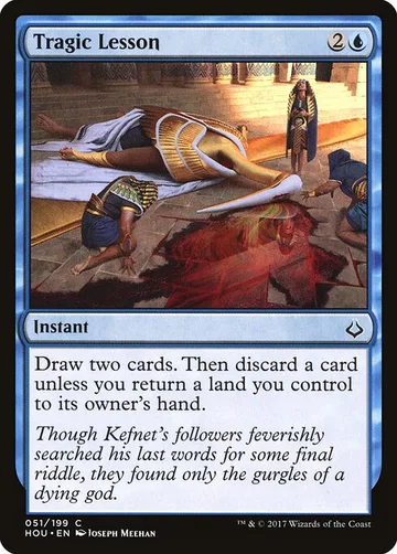 Tragic Lesson 51, carta de Magic: The Gathering de Hour of Devastation