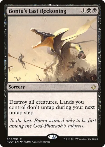 Bontu's Last Reckoning 60, carta de Magic: The Gathering de Hour of Devastation