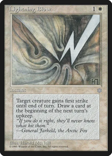 Lightning Blow 42, carta de Magic: The Gathering de Ice Age