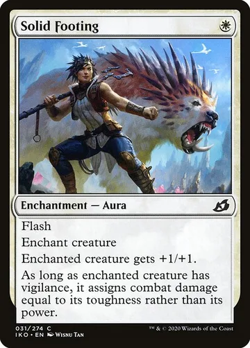 Solid Footing 31, carta de Magic: The Gathering de Ikoria: Lair of Behemoths
