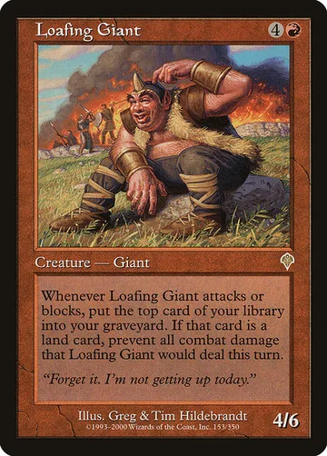 Loafing Giant 153, carta de Magic: The Gathering de Invasion