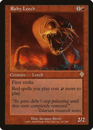 Ruby Leech 161, carta de Magic: The Gathering de Invasion