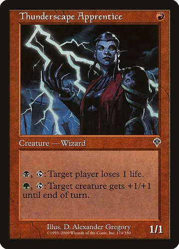 Thunderscape Apprentice 174, carta de Magic: The Gathering de Invasion