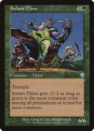 Sulam Djinn 212, carta de Magic: The Gathering de Invasion